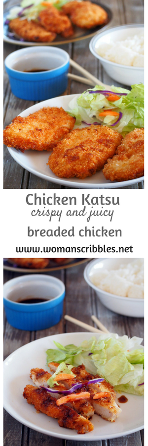 Chicken Katsu ae elevated deep fried breaded chicken breasts. The airy, crispy panko gives the cutlets a very nice tender crunch.