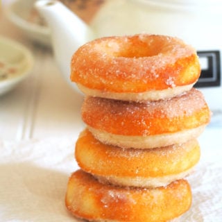 These baked cinnamon sugar donuts are soft, chewy and delightfully sweet. Try baking these simple donuts and have fresh, warm dessert ready as you wish.