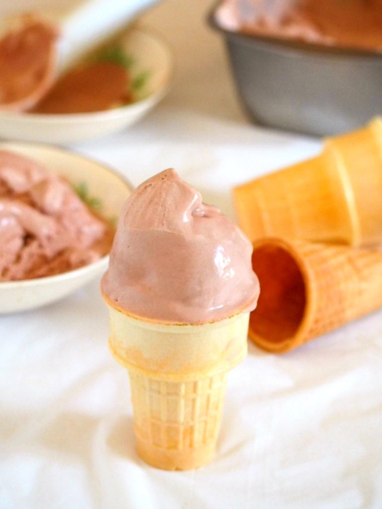All you need to make this Ovaltine Ice cream are three simple ingredients. It is so creamy, so tasty and so decadent in its malted chocolate flavor. An easy and special ice cream for everyone in your family to enjoy.