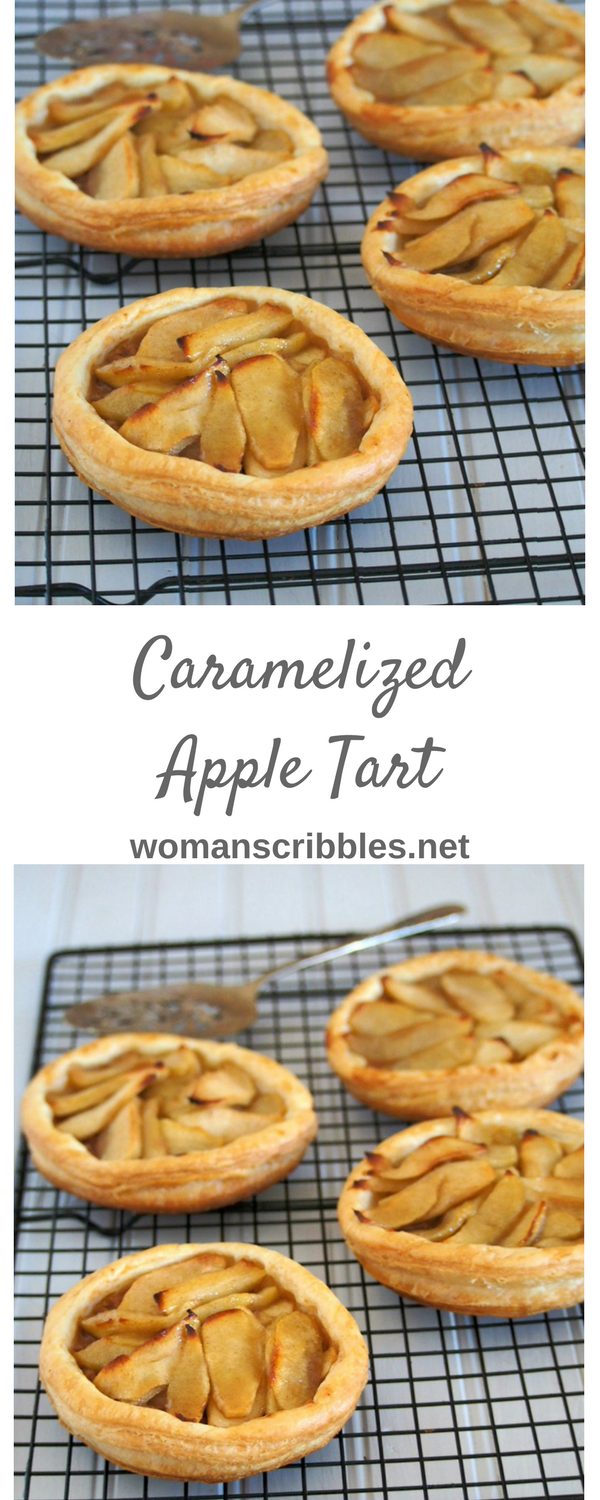 This Caramelized Apple Tarts are made of succulent and sweet apples that are nestled on a bed of chunky pecan paste. They are piled on a buttery puff pastry for a delightfully, tender crunch.