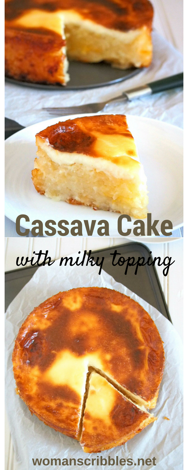  This cassava cake is appropriately sweet with notes of cheddar cheese and milk, and a whole load of the filling, tasty cassava meat.