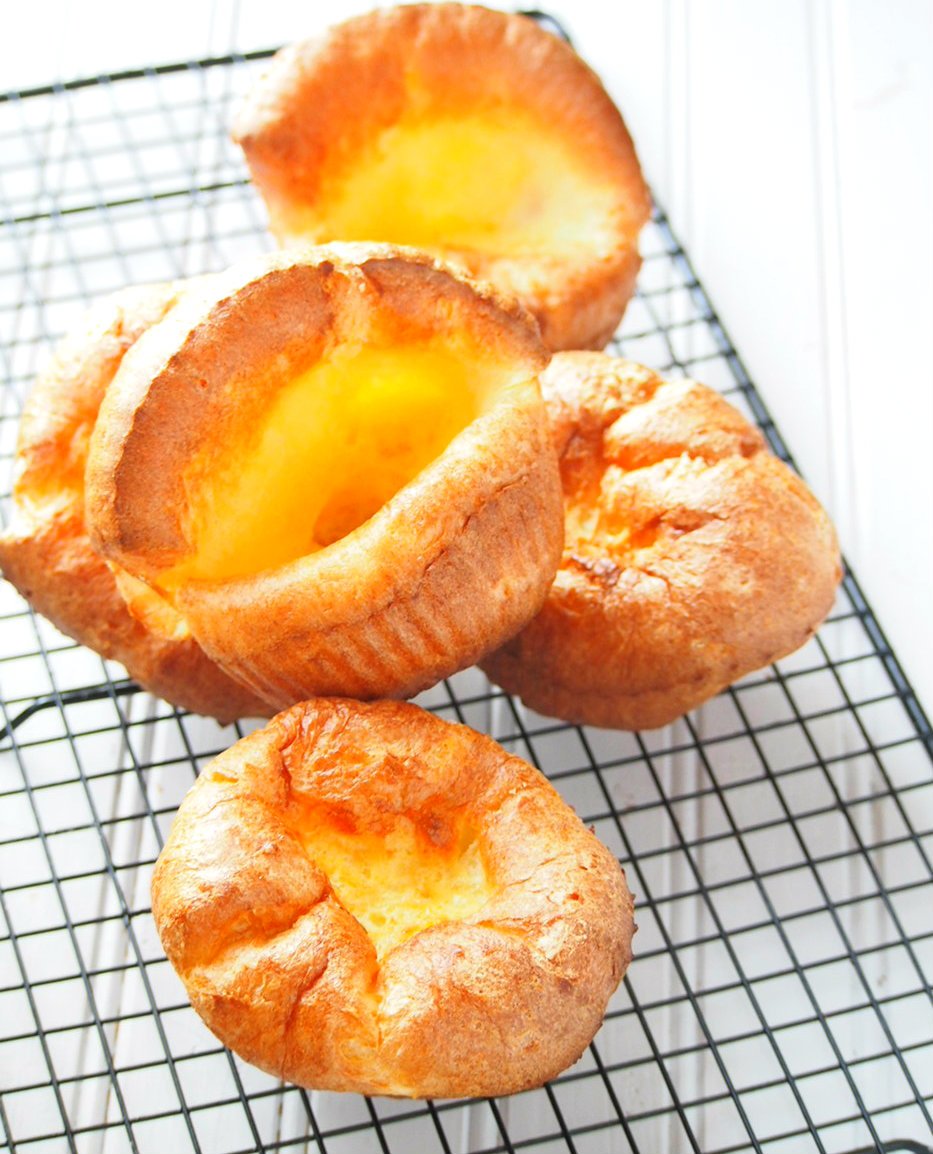 Enjoy these simple but delightful popovers as a sweet treat with maple syrup, whipped cream and fruits or as a side to a savory dish.