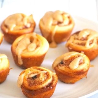 Try this cinnamon rolls recipe to yield cute mini buns that are glazed with a creamy coffee icing.