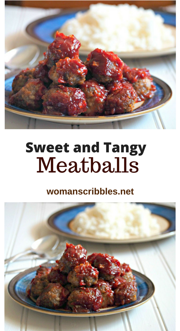 Sweet And Tangy Meatballs Woman Scribbles