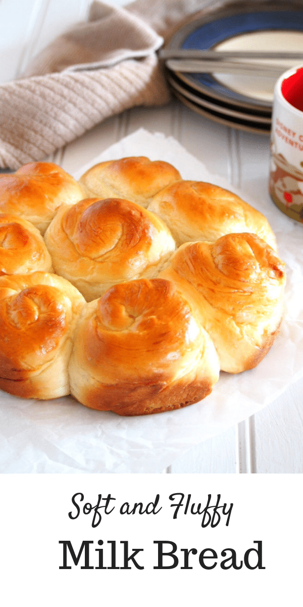 This Milk Bread is a delight! It is a simple recipe for a bread dough that yields soft and slightly sweet bread that is perfect on its own or with a pat of butter. #milkbuns #Milkbread #sweetbuns