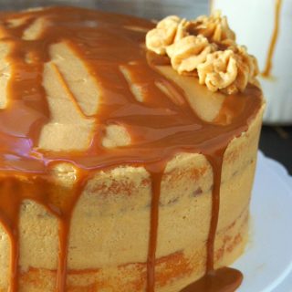 This delightful Dulce de Leche Cake features soft and moist butter cake layers filled and iced with heavenly sweet caramelized condensed milk frosting. You cannot resist the deep flavor of the luscious caramel sauce that is dulce de leche.