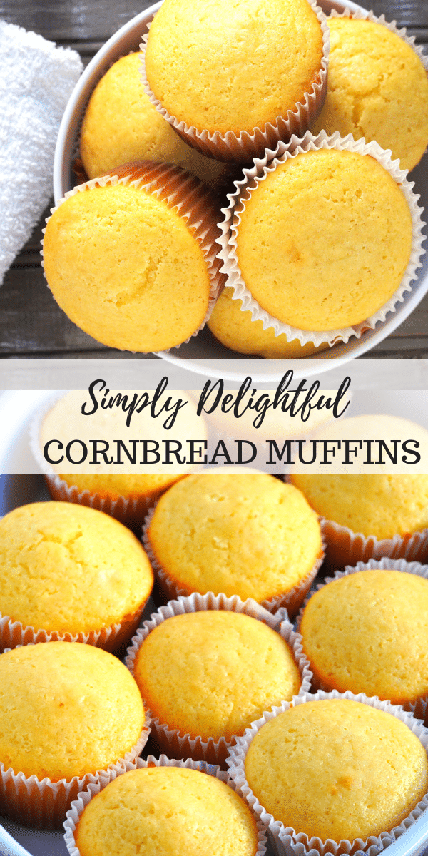 Wow! This Cornbread muffins are unbelievably easy. They are moist, buttery and appropriately sweet. #muffins #cornbread #cornmuffins