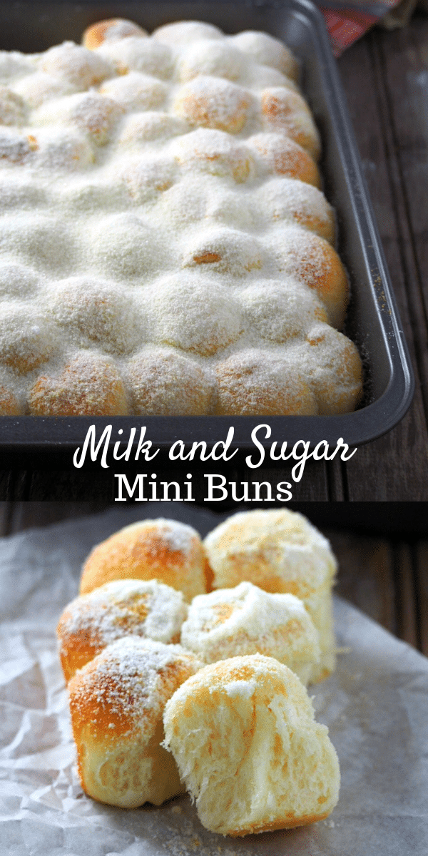 These milk and sugar mini buns are delightful bread bites dusted with powdered milk and sugar. They are soft, heavenly and sweet! # mii buns #sweetbuns # milkbread #sugarbuns | Woman Scribbles