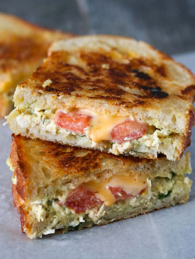 Stacked Tuna Grilled Cheese.