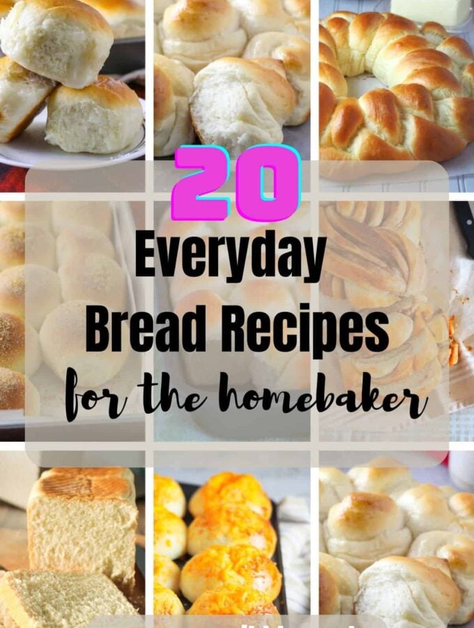 A collage of everyday bread recipes.