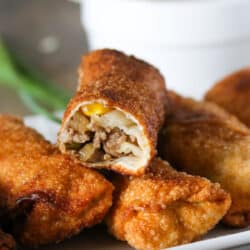 Pork Egg Rolls with Mixed Vegetables