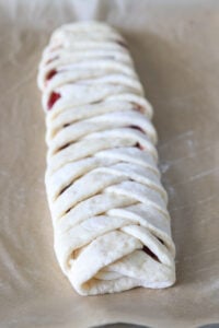The braided pastry.